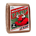 Tarp 12x20 ft 100% Waterproof 7mil Durable Grommets and Reinforced Edges,Uv Resistant,Green/Brown Tarp,Emergency Rain Shelter,Outdoor Cover and Camping Use -by MVPNET - size: 12x20