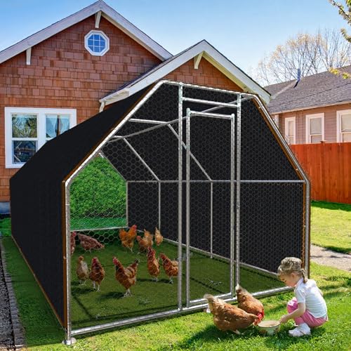 Shade-Cloth 85-90% for Garden Greenhouse Plants 10x12 FT, Black Sun-Block Shade Cover Mesh Tarp with Grommets Sun Shade Canopy for Outdoor Pergola Patio Flower Lawn Kennel Chicken Coop - size: 10x12 FT