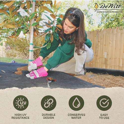 Dewitt SBLT4300 Sunbelt Woven Weed Barrier Landscape Fabric Ground Cover, 4-Foot Width x 300 Feet (3 Pack) - size: 3 Pack, style: 4' x 300'