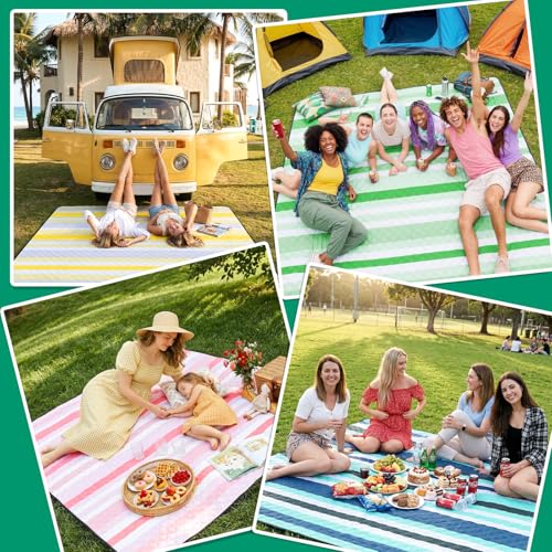 Waterproof Beach Blanket Picnic Outdoor Camping Mat Smokeless Men Guy Christmas Birthday Cool Ideas Best Friend Teacher Co Worker Boss Manager Unique Retirement Retired Appreciation Adult - color: Multi Blue