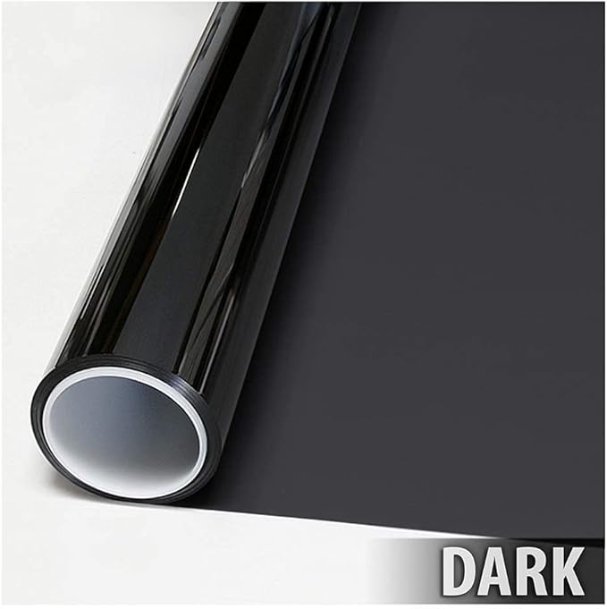 BDF EXNA20 Exterior Window Film Daytime Privacy and Sun Control Natural 20, Black (Dark) - 36in X 7ft