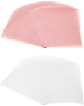 PATIKIL 60 Sheets Vellum Paper 8.5x11inches, Printable Translucent Paper 100GSM Colored for Invitations Laser Inkjet Printing Card Making Crafting Wedding Tracing, Pink/White