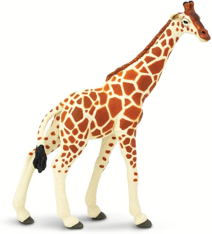 Safari Ltd. Reticulated Giraffe Figurine - Lifelike 7" Model Figure - Educational Toy for Boys, Girls, and Kids Ages 3Y+