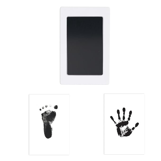 1-Pack Clean Touch Ink Pad for Baby Handprints and Footprints, Baby Footprint Kits,Inkless Hand and Footprint Kit,No Mess Ink Pad for Baby Hand and Footprints,Baby Shower Gifts for New Moms