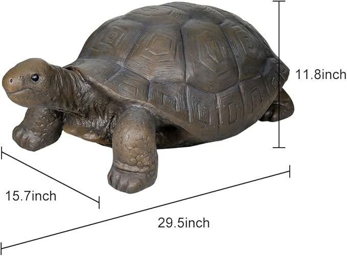 SKYFIRE Turtle Statues for Garden - 29.5' x 15.7' x 11.8' Fiber Reinforced Concrete Figurines, Garden Sculptures & Decor for Outdoors, Lawn, Yard - Outdoor Ornaments Gardening Gifts