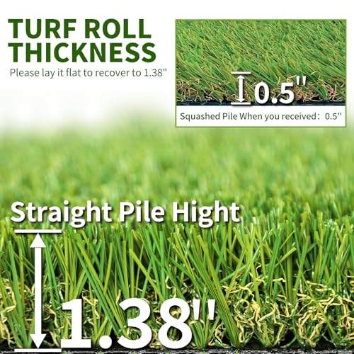 SunVilla SV5.5'X6.5' Realistic Indoor/Outdoor Artificial Grass/Turf 5.5 FT X 6.5 FT (35.75 Square FT) - size: 5.5 FT x 6.5 FT (35.75 Square FT)