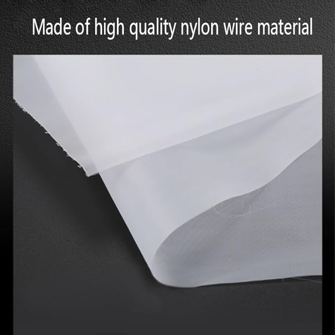 Fine Filter Mesh Nylon Fabric, Recycling Screens for The Industry 48 Micron Nylon Filter Mesh(350 Mesh,1x10 m)