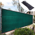 Royal Shade 4' x 12' Green Fence Privacy Screen Windscreen Cover Netting Mesh Fabric Cloth - Cable Zip Ties Included (We Make Custom Size) - color: Green, size: 0 4' x 1 2'