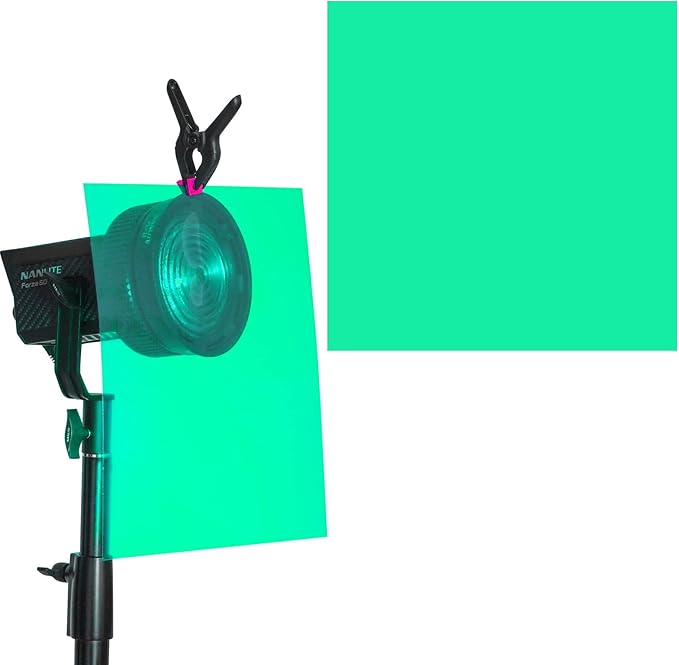 Lystaii 9pcs Lighting Gel Filter 11.8 x 11.8 Inches Gel Light Filter Color Correction Colored Overlays Transparent Color Filters Film Plastic Sheets for Film, Video, Photo, Stage Studio (Multicolor)