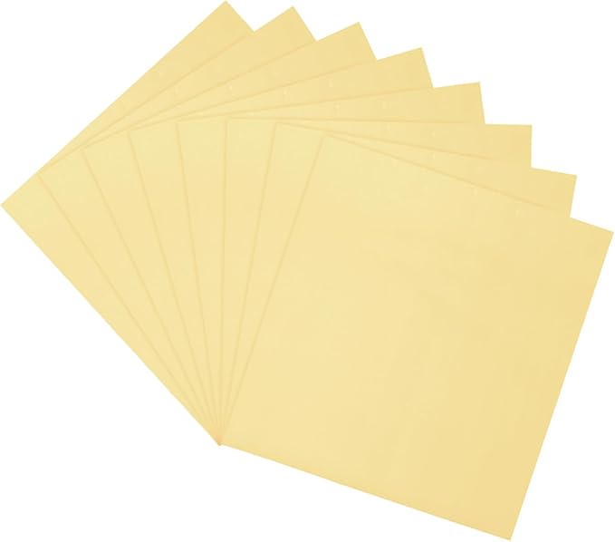 MECCANIXITY 50 Pack Toner Reactive Foil ,Deco Foil Transfer Sheets 8.5"x11" A4 Hot Foil Paper for Laser Printer Scrapbooking Heat Transfer DIY Craft,Golden