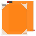 Enoin 2 Pack 12x16 Translucent Orange Acrylic Sheet - Cut to Size Plexiglass Sheets 1/8 inch Thick, Colored Plastic Board Panel for Art Craft, DIY, Painting