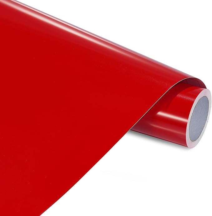 Ant Smart Adhesive Permanent Vinyl Compatible with Cricut Explore and Maker Series Without Cutting Mats, Create DIY Projects, Decals, Stickers & More (Red, 13inch x 15ft)