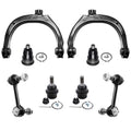 Detroit Axle - 8pc Front End Suspension Kit for Chevy Trailblazer EXT SSR GMC Envoy XL XUV Buick Rainier Isuzu Ascender 2 Upper