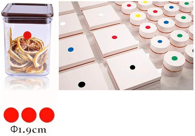 7000 Count 3/4" Round Dot Stickers Color Coding Labels, 20 Colors, 100 Sheets