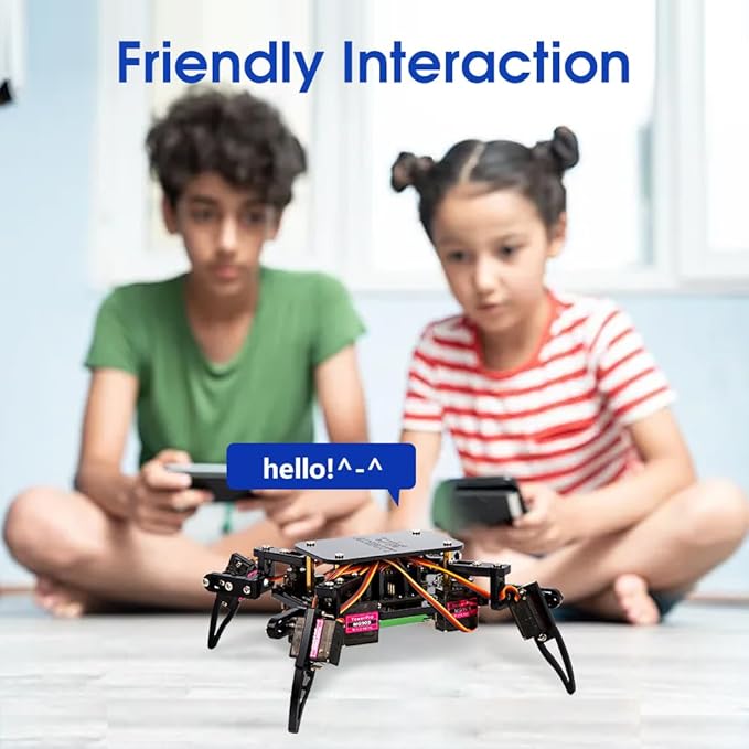 STEM Toys Programmable Bionic Spider Robot Kit, Science Kit for Kids Age 8-12, Teens DIY Robotics Building Toy, Walking Crawling, App Remote Control, Boys Gift Girls Adults Birthday