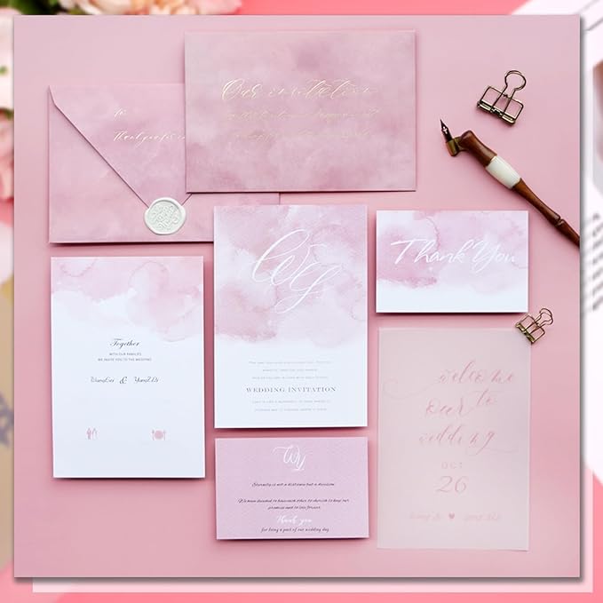 Benvo Vellum Paper Sheets 150-Pack, Printable & Traceable for Elegant Wedding Invitations, Photo Overlays, DIY Party Invites & Crafts Drawing(Translucent, 5 x 7 Inch)