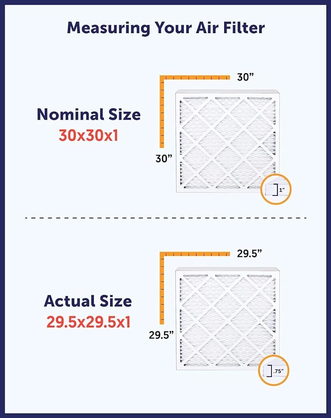 Filter King 16x17.5x1 Air Filter | 4-PACK | MERV 8 HVAC Pleated A/C Furnace Filters | MADE IN USA | Actual Size: 16 x 17.5 x .75"