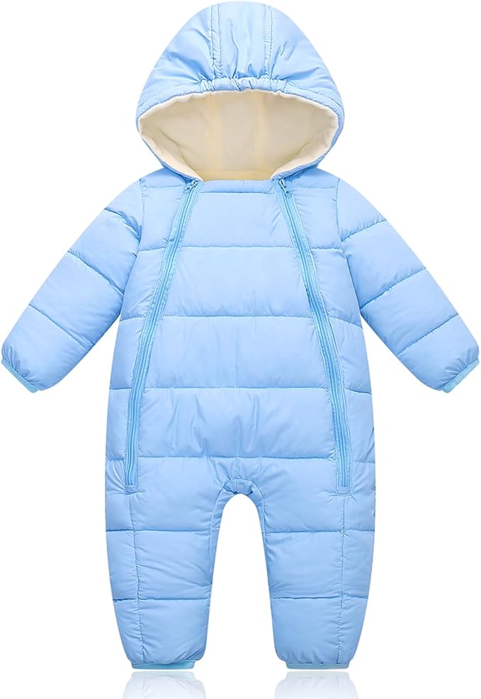Toddler Snow Suit Baby Snowsuit Infant Boy Winter Coat Girl Puffer Clohtes 0-2T