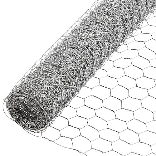 YARDGARD 308410B Fence Poultry Netting, 3'by10', Silver - size: 36 Inches x 10 Feet