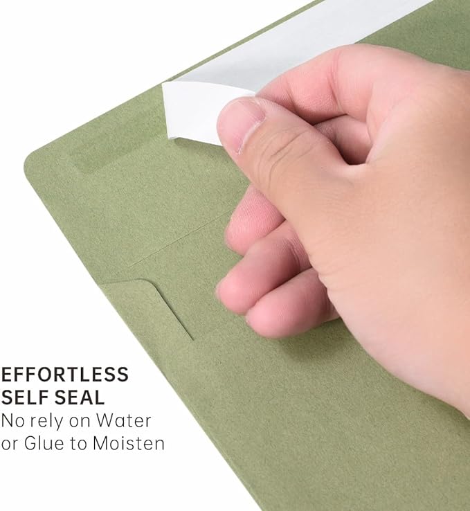 Keketer A2 Sage Green Printable Envelopes 80 Pack Self - Seal, for 5x7 Cards, Weddings, Invitations, Baby Shower 4.375 x 5.75 Inches