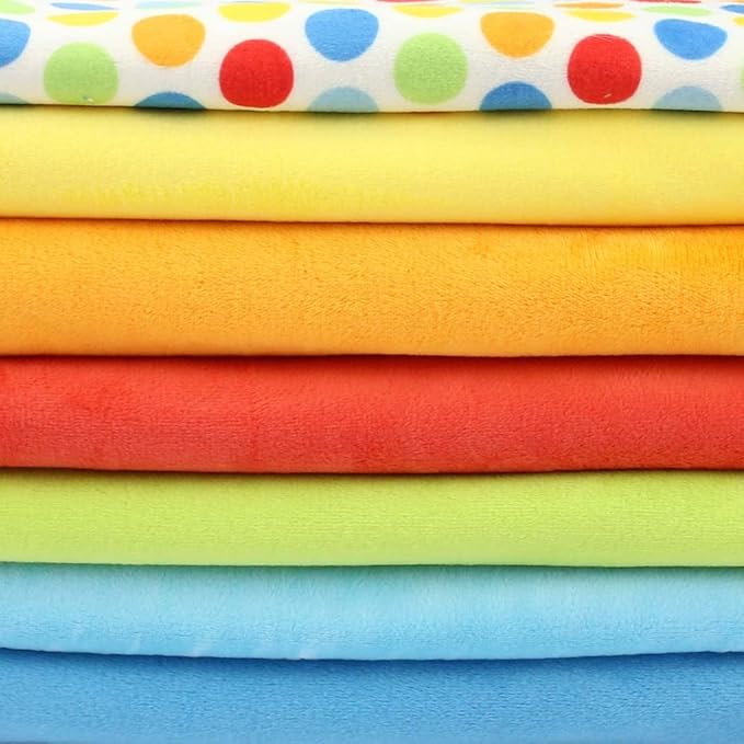 kullaloo Plush Fabric | Solid Yellow Minky Fabric for Sewing (Pack of 2) | Super Soft Cuddle Material | 39.5x29.5 | Plushies, Baby Blankets, Pillows, Dog Beds, Cat Beds, Baby Accessories, Apparel
