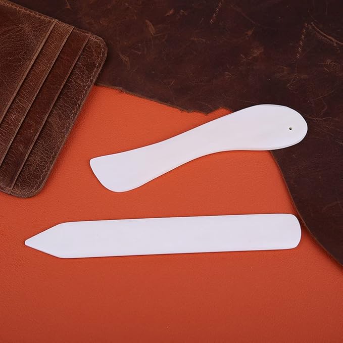 8 PCS Bone Folder Tool, Plastic Bone Folder Paper Creaser Set Scoring Tool for Paper Crafts Book-Binding Card Making and Office Supplies for Diy Handmade Leather Burnishing Bookbinding Books Cards