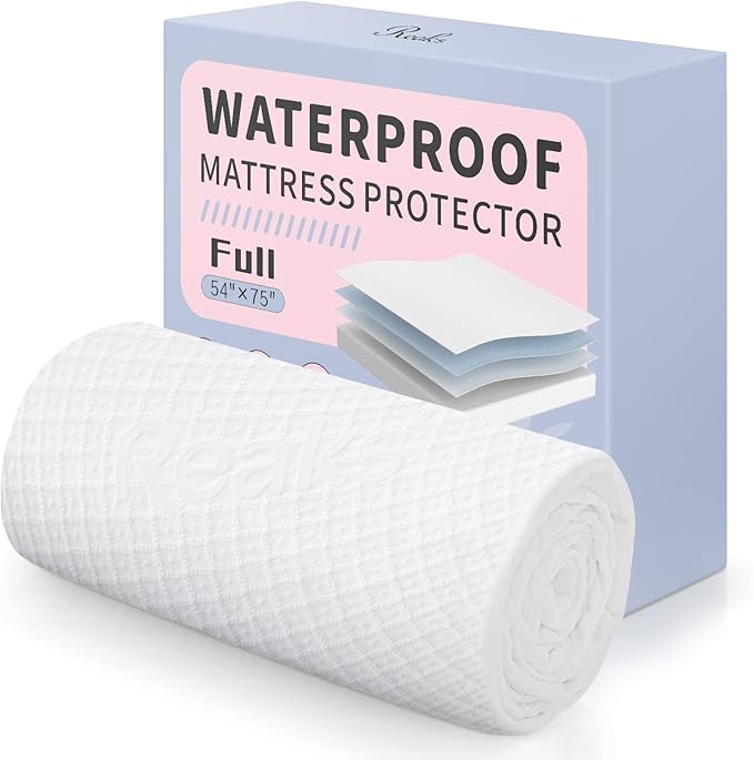 Full Size Bed Waterproof Mattress Protector Fitted Mattress Pad Cover with Deep Pocket Up to 15''