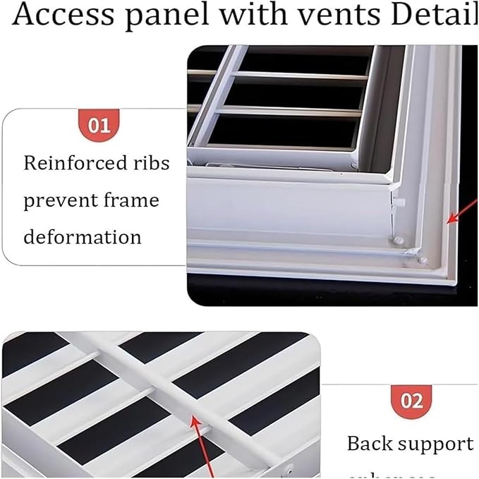 Decorative Return Air Grille Cover, Wall/Ceiling Vent Cover with Adjustable Design, Durables & Easy-to-Install for Home & Office, Cold Air Return Vent Cover(20x28in (51x71cm))