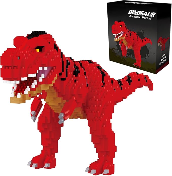 Dinosaur Torvosaurus Building Blocks Model Decor Micro Mini Blocks Toy Birthday for Age 6+ Children Adults Teens 1548 Pieces