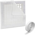 UCINNOVATE MERV 13 Filter Media 20"x90", 12.5 Ft² Cut to Fit Electrostatic Air Vent Filters with 125" Tape, Stop Dust, Pollen and Pet Dander(0.3 Microns) for HVAC AC Vent Purifiers Fan Registers