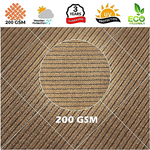 Royal Shade 5' x 9' x 10.3' Brown Right Triangle Sun Shade Sail Order to Make RSTAPRT10, UPF50+ 95% UV Blockage, 200GSM Commercial Standard Heavy Duty, 3 Years Warranty (We Make Custom Size) - color: Brown, size: 5' X 9' X 10.3' Custom Size