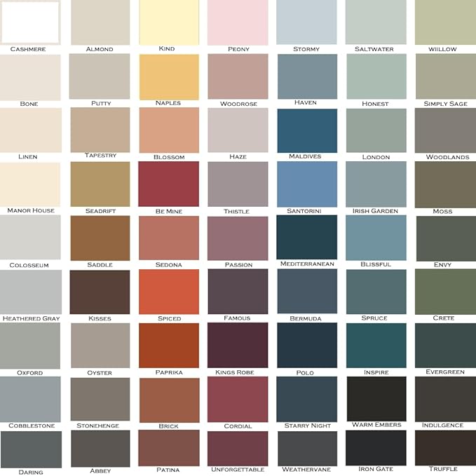 ALL-IN-ONE Paint, Durable cabinet and furniture paint. Built in primer and top coat, no sanding needed. Includes our 30 featured color card - Cobblestone (gray), 8oz Sample