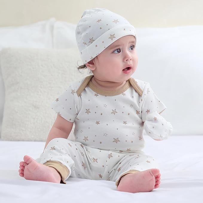 Baby Bodysuit and Pant Set 10-pcs Cotton Soft Newborn Boy Girl Clothes Outfits