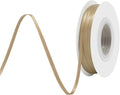 Tan Satin Ribbon 1/8 Inch X 50 Yards Solid Color Double Faced Ribbons Perfect for Crafts Wedding Decor Bow Making Arts Sewing and More