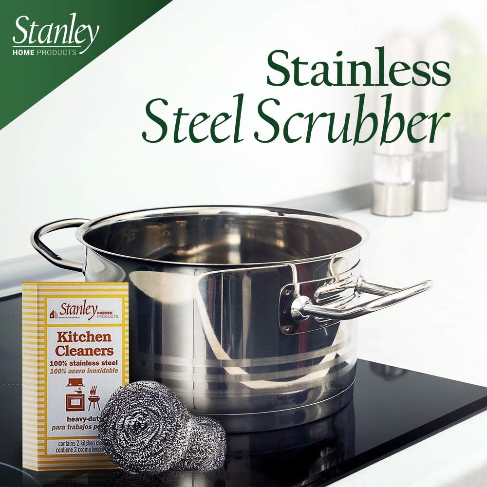Stanley Home Products Stainless Steel Kitchen Scouring Cleaners (4 Cleaners Included)