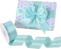 Lt.Blue Satin Ribbon 1-1/2" X 50 Yards Solid Color Double Faced Ribbons Perfect for Crafts Wedding Decor Bow Making Arts Sewing and More