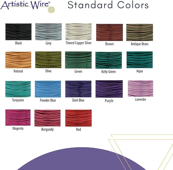 Artistic Wire, 24 Gauge Silver Plated Tarnish Resistant Colored Copper Craft Wire, Fuchsia 15 yd