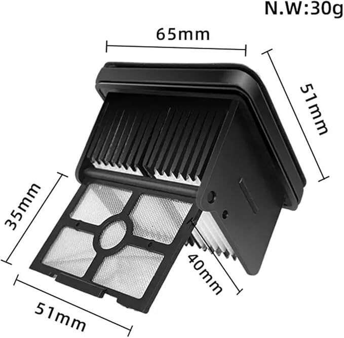 Compatible For Dreame，M13 / H13 Scrubber Wiper Hepa Filter Soft Brush Wet And Dry Vacuum Cleaner Spare Part Accessories(C)