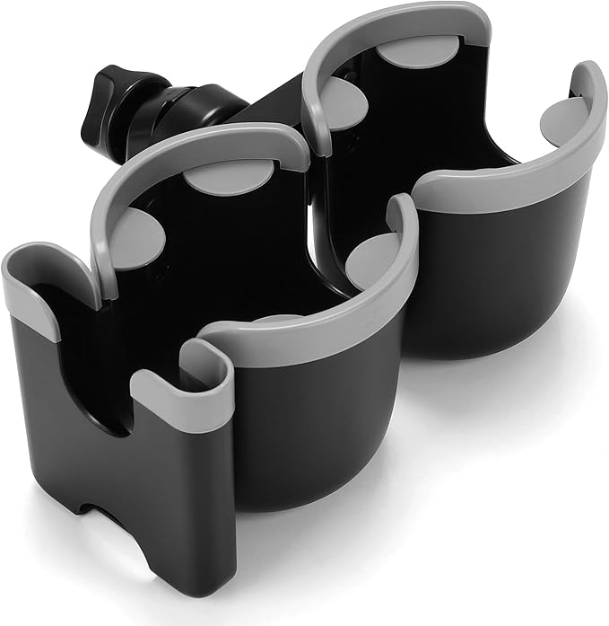 Accmor Stroller Cup Holder with Phone Holder, Bike Cup Holder, Universal Cup Holder for Uppababy Nuna Doona Strollers, 2-in-1 Cup Phone Holder for Stroller, Bike, Wheelchair, Walker, Scooter