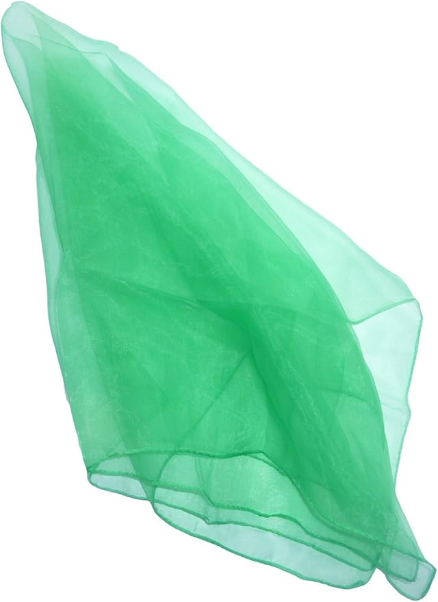 Hoerev Pack of 6 Dancing Juggling Scarves for Decoration Colors Scarves,Size 24"x24",60cmx60cm (Green)