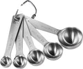 U-Taste Teaspoon Tablespoon Measuring Spoons: 18/8 Stainless Steel Measure Scoop Set of 5, 1/4 TSP, 1/2 TSP, 1 TSP, 1/2 TBSP & 1 TBSP, Metal Kitchen Measurement Utensil for Dry and Liquid Ingredients