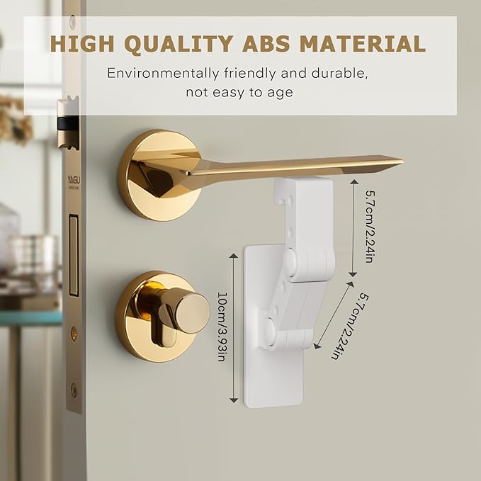 Child Proof Door Lever Lock - Door Locks for Kids Safety - Door Knob Child Proof - Baby Proofing 3M Adhesive - Door Handle Child Proof - White Baby Safety Locks for Toddlers - 1 Pack