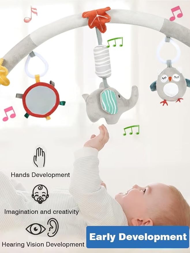 Pau1Hami1ton Baby Stroller Arch Toys, Car Seat Toys,Baby Gifts.S-19(Elephant)