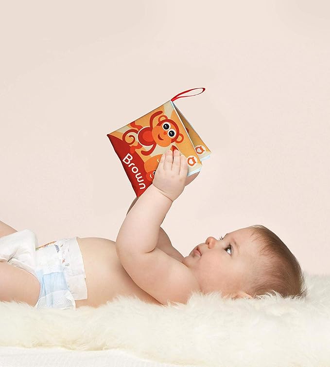 Cloth Books for Babies (Set of 9) - Color Recognition Series. Soft Books for Babies. Touch and Feel Crinkle Paper. Baby Learning Toys/Educational Toys for 3 Months to 4 Years Old