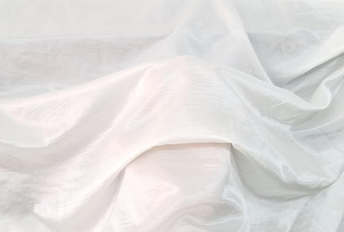 100cm*140cm White Natural Silk Satin Fabric 12 Momme Soft Silk Cotton Fabric Lining Material for Sewing