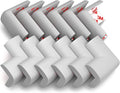 12-Pack Corner Protectors Baby Proof, Furniture Corner and Edge Safety Bumpers, Soft Rubber Foam Cushion Covers, 3M Taped Corner Guards, Baby Child Proofing Pads, Table Corner Protectors, Gray