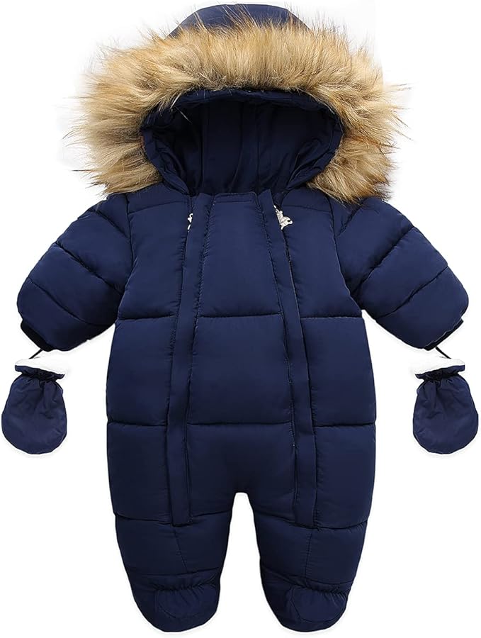 Baby Girl Winter Snowsuit Toddler Jacket Clothes For Boy Infant Jumpsuit Hoodied