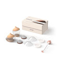 Baby Bottle Starter Kit Includes 2 Bottles 2 Nipples 2 Caps 2 Lids 2 Responsive Flow Valves, Cleaning Brush - Light - Shape 3-RFV