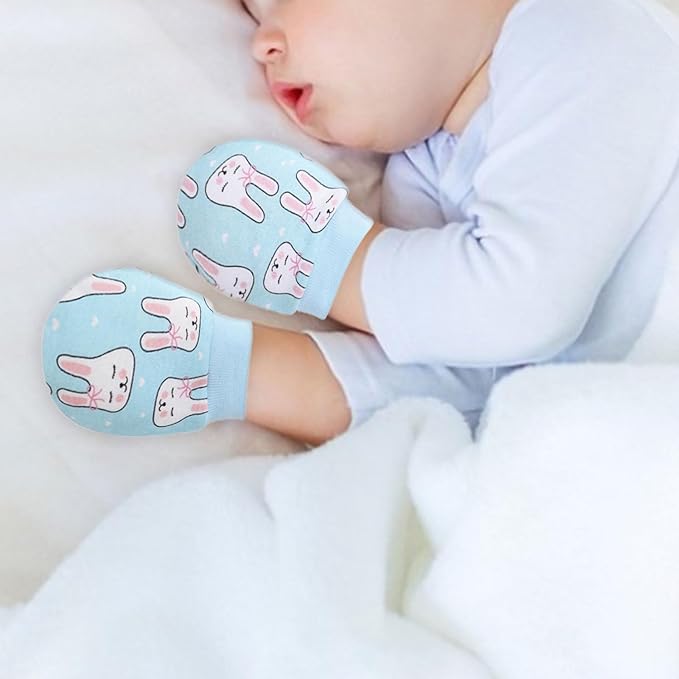Baby Mittens No Scratch Mittens Infant Soft Gloves Mittens for 0-6 Months Boys Girls