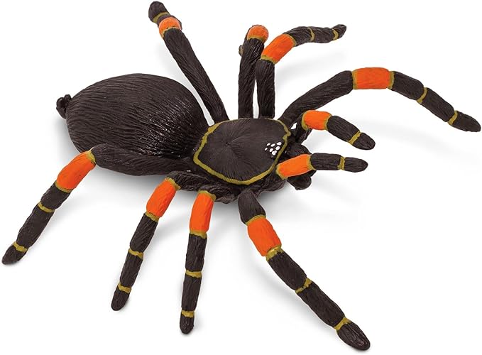 Safari Ltd. Orange-Kneed Tarantula Figurine - Realistic 8" Arachnid Figure - Educational Toy for Boys, Girls, and Kids Ages 3+